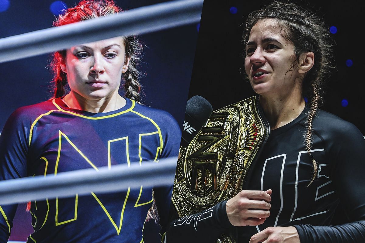 Danielle Kelly (left) and Mayssa Bastos (right). [Photos from ONE Championship]