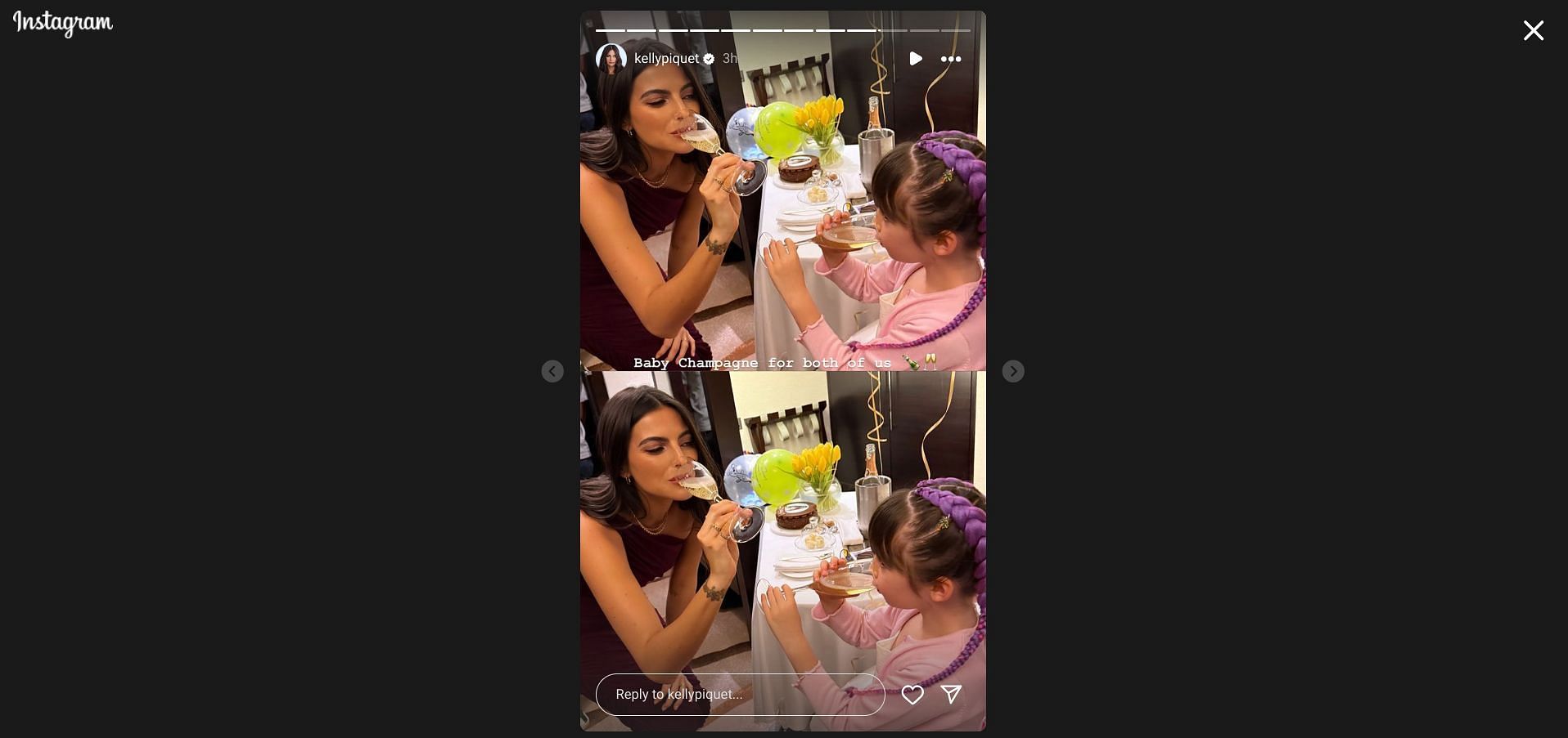 Kelly Piquet celebrates her birthday with her daughter Penelope - Source: @kellypiquet on Instagram