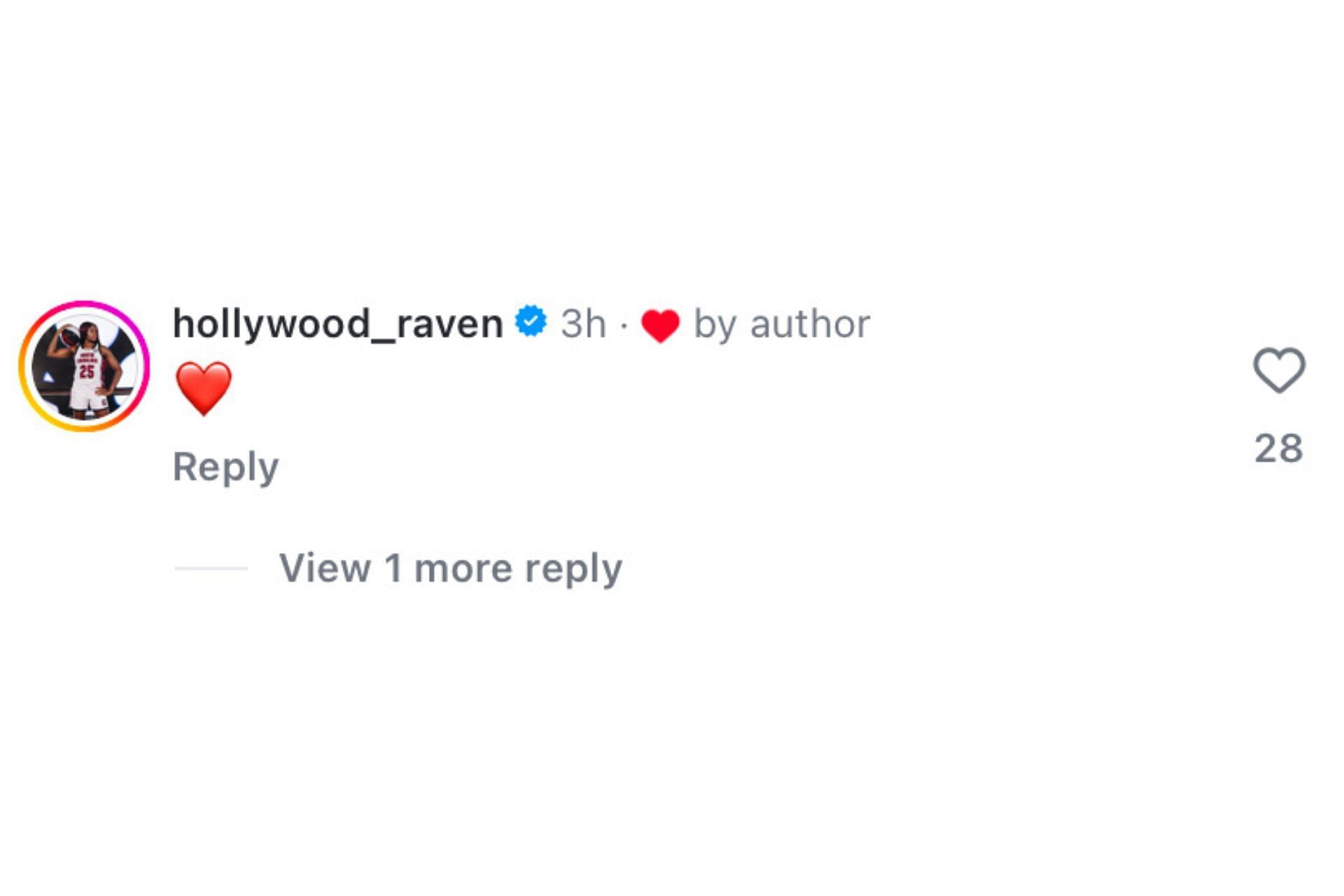 @hollywood_raven comments on Ta&rsquo;niya Latson&rsquo;s numbers