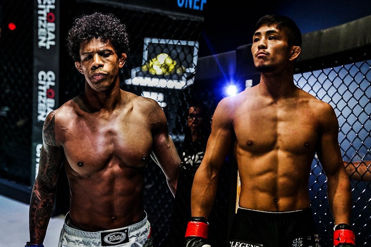 (From left) Adriano Moraes and Yuya Wakamatsu.