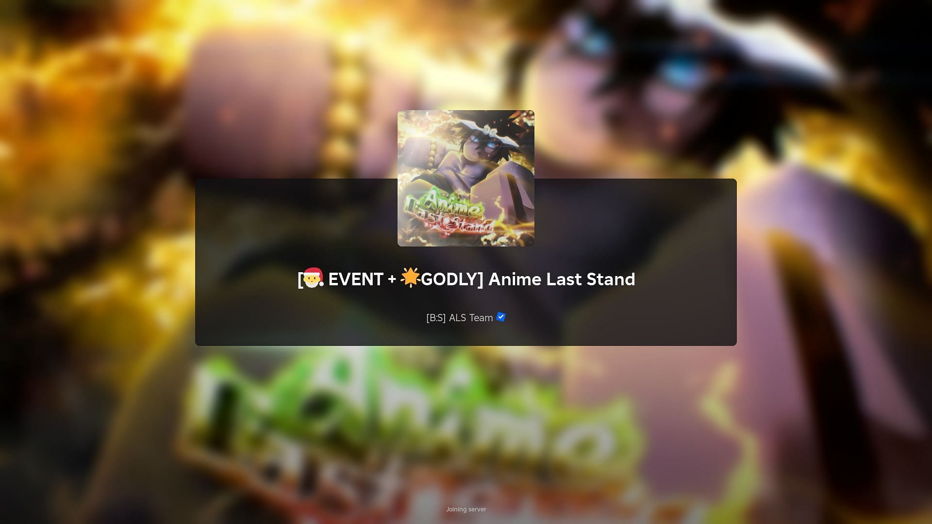 Roblox Anime Last Stand