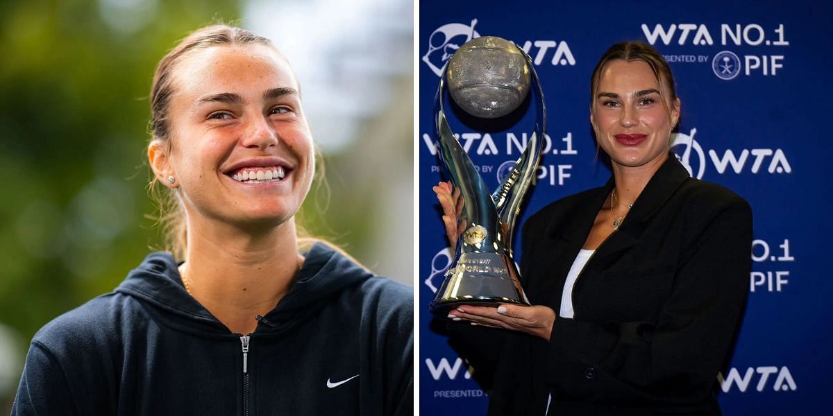 Aryna Sabalenka made a playful request to the WTA after getting to know about her 70,000-minute reign as World No. 1 (Sources: Getty)