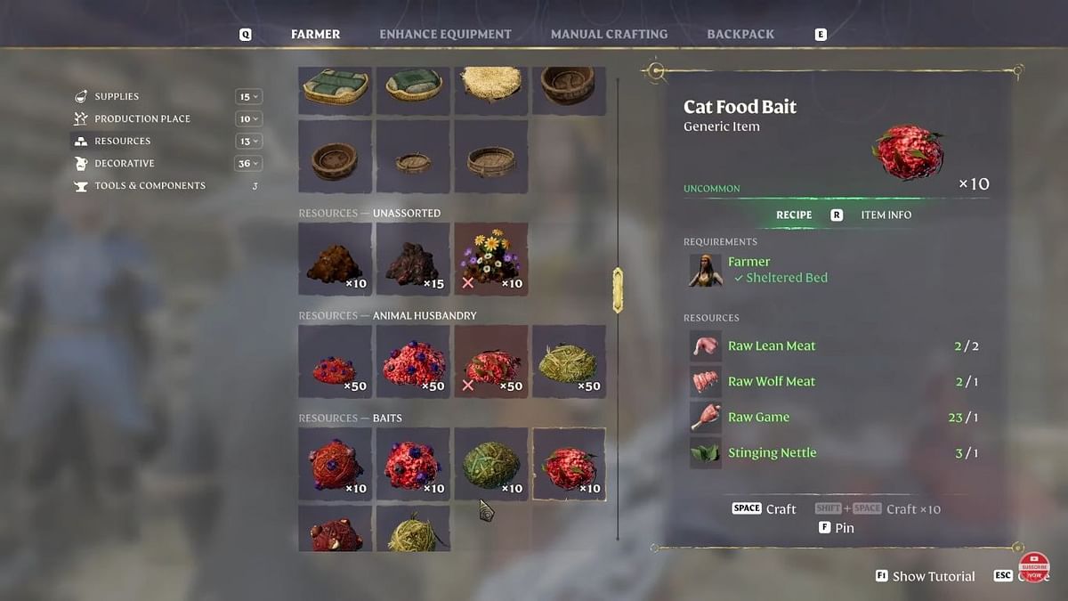 How to tame a cat in enshrouded