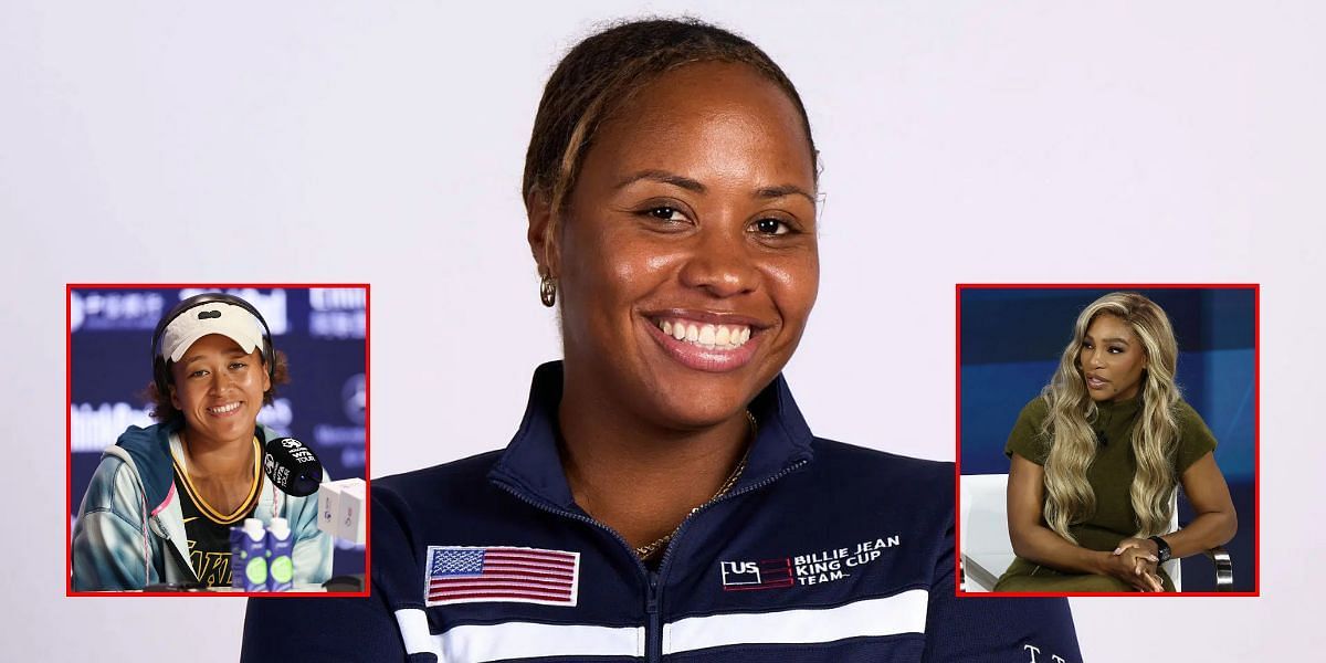 (L-R) Naomi Osaka (inset), Taylor Townsend, Serena Williams (inset) | Getty