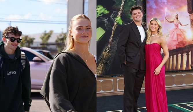 WATCH: Stephen Nedoroscik's DWTS partner Rylee Arnold hops on the viral shoulder jump trend with boyfriend Walker Lyons