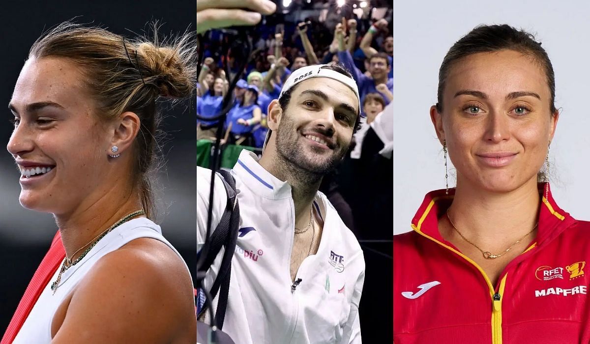 Aryna Sabalenka, Matteo Berrettini, and Paula Badosa- Source: Getty