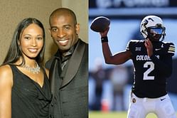 Coach Prime's ex-wife Pilar Sanders gushes over son Shedeur as he delivers cheeky speech after winning Golden arm award