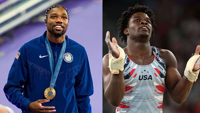 Athletes react to Noah Lyles and Fred Richard