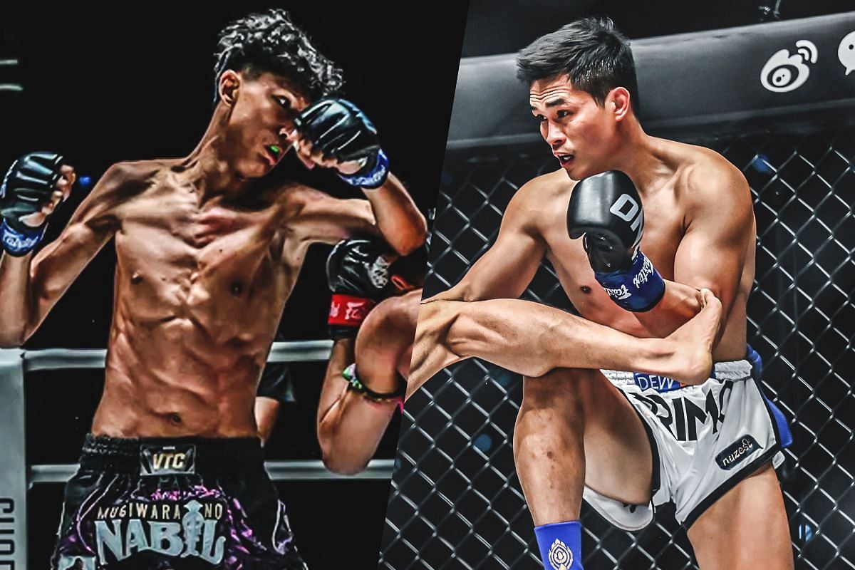 Nabil Anane (Left) faces Petchtanong (Right) at Lumpinee