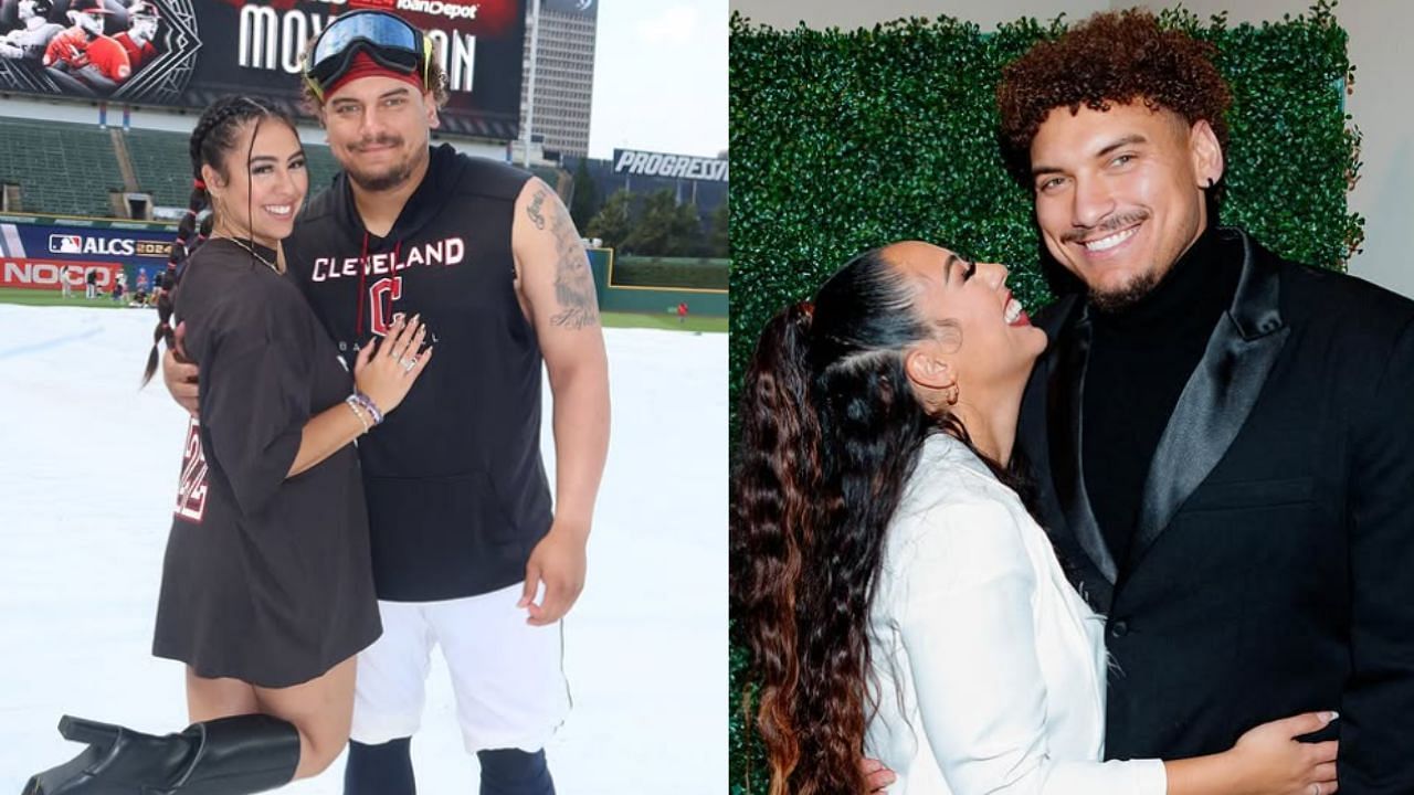 Josh Naylor and his partner, Chantel Collado (Images from - Instagram.com/@chantelcollado)