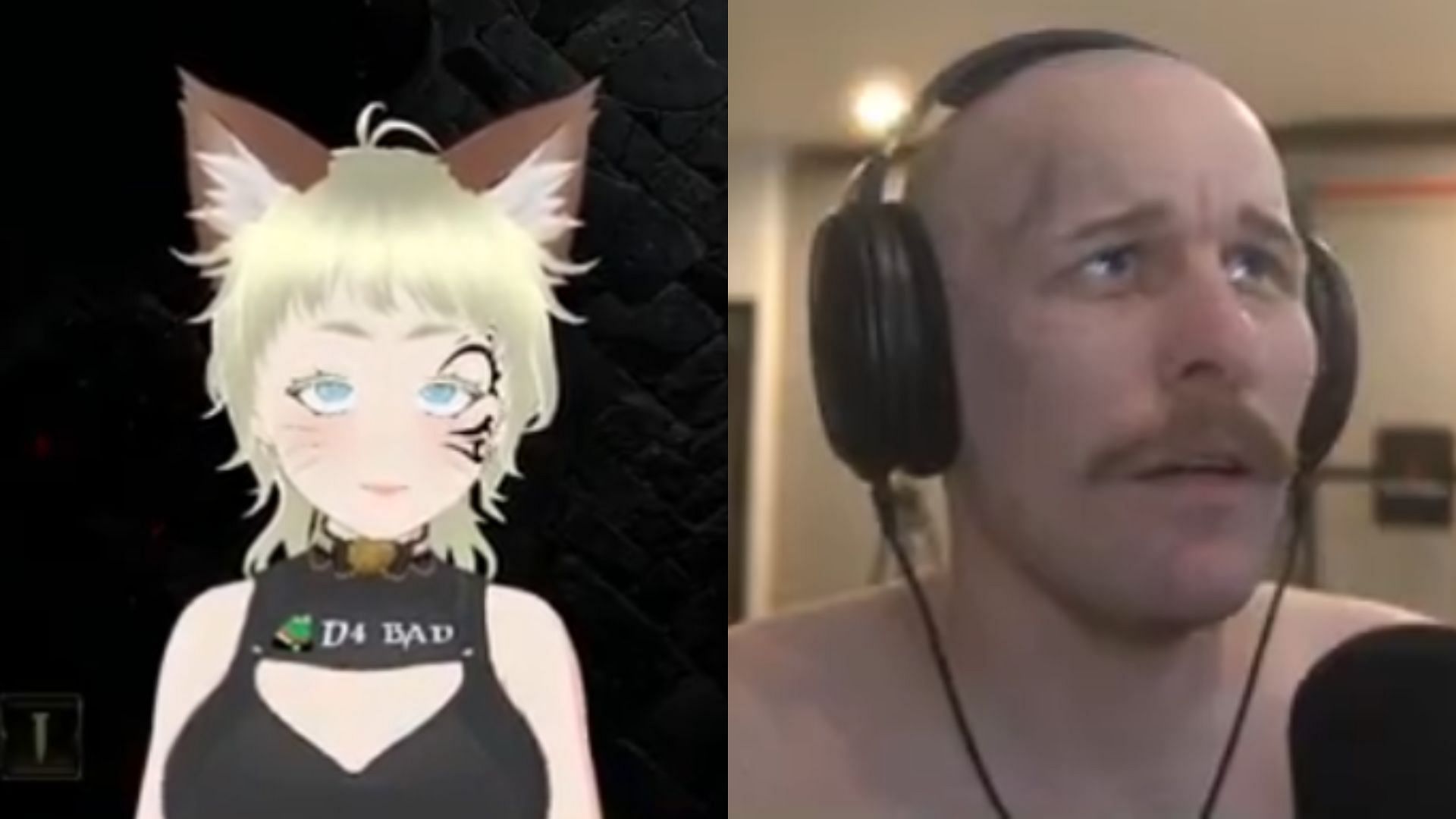 Quin69 recently donned a female VTuber avatar as part of the &quot;3 hour femboy vtuber cosplay&quot; segment of his broadcast (Image via @FearedBuck)