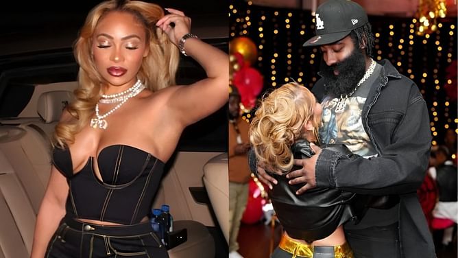 James Harden's girlfriend Paije Speights gives sneak peek into unique $9,750 LV bag ahead of vacation