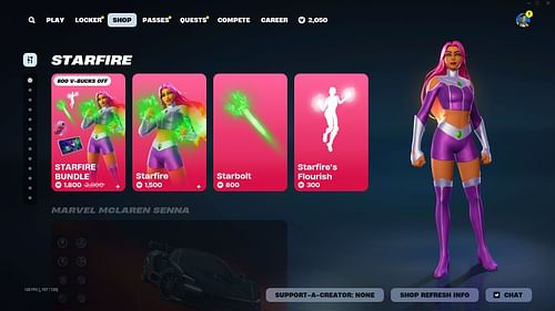 You can now purchase the Starfire skin in Fortnite (Image via Epic Games)