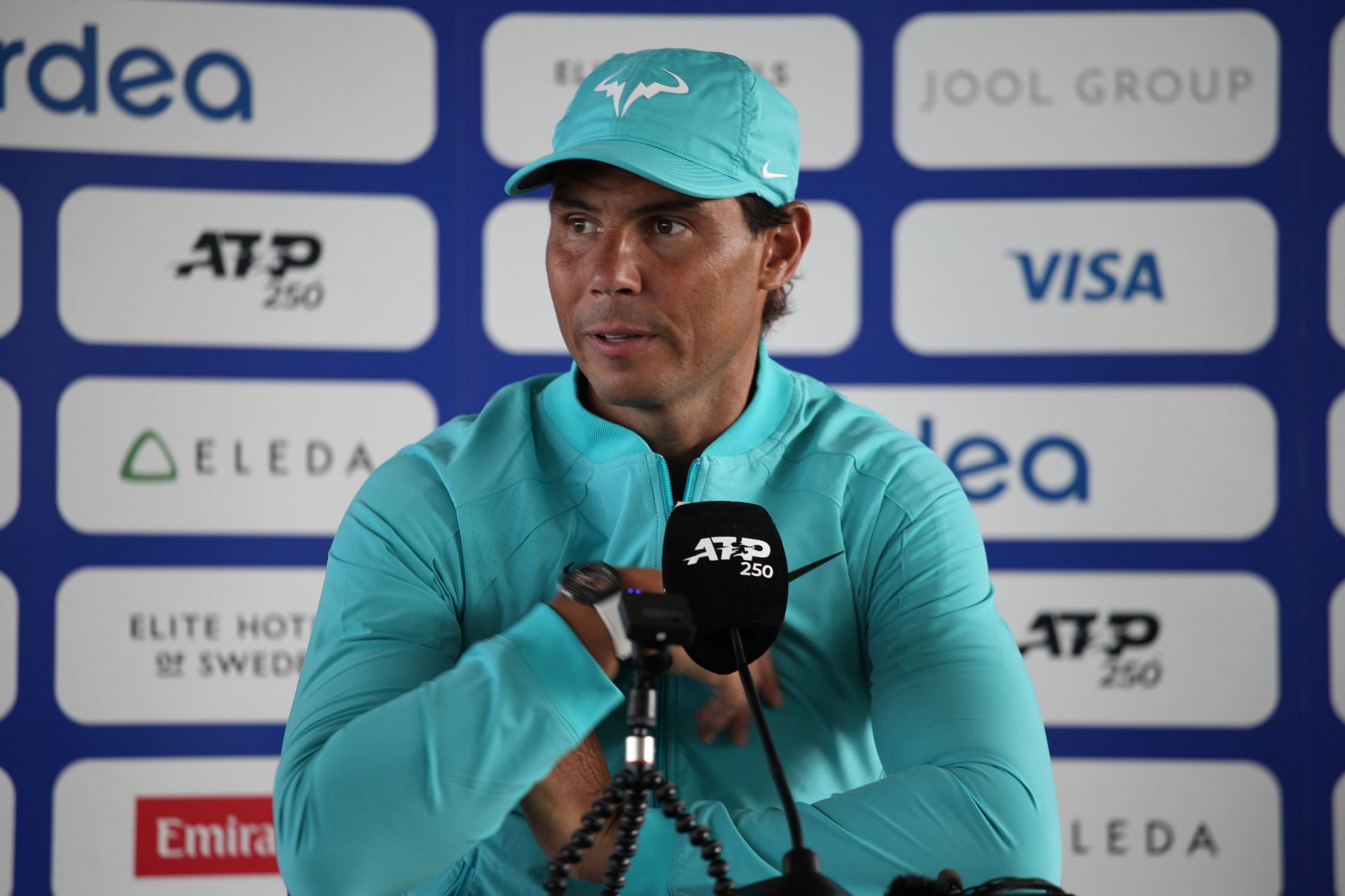 Rafael Nadal at the Swedish Open 2024. (Photo: Getty)