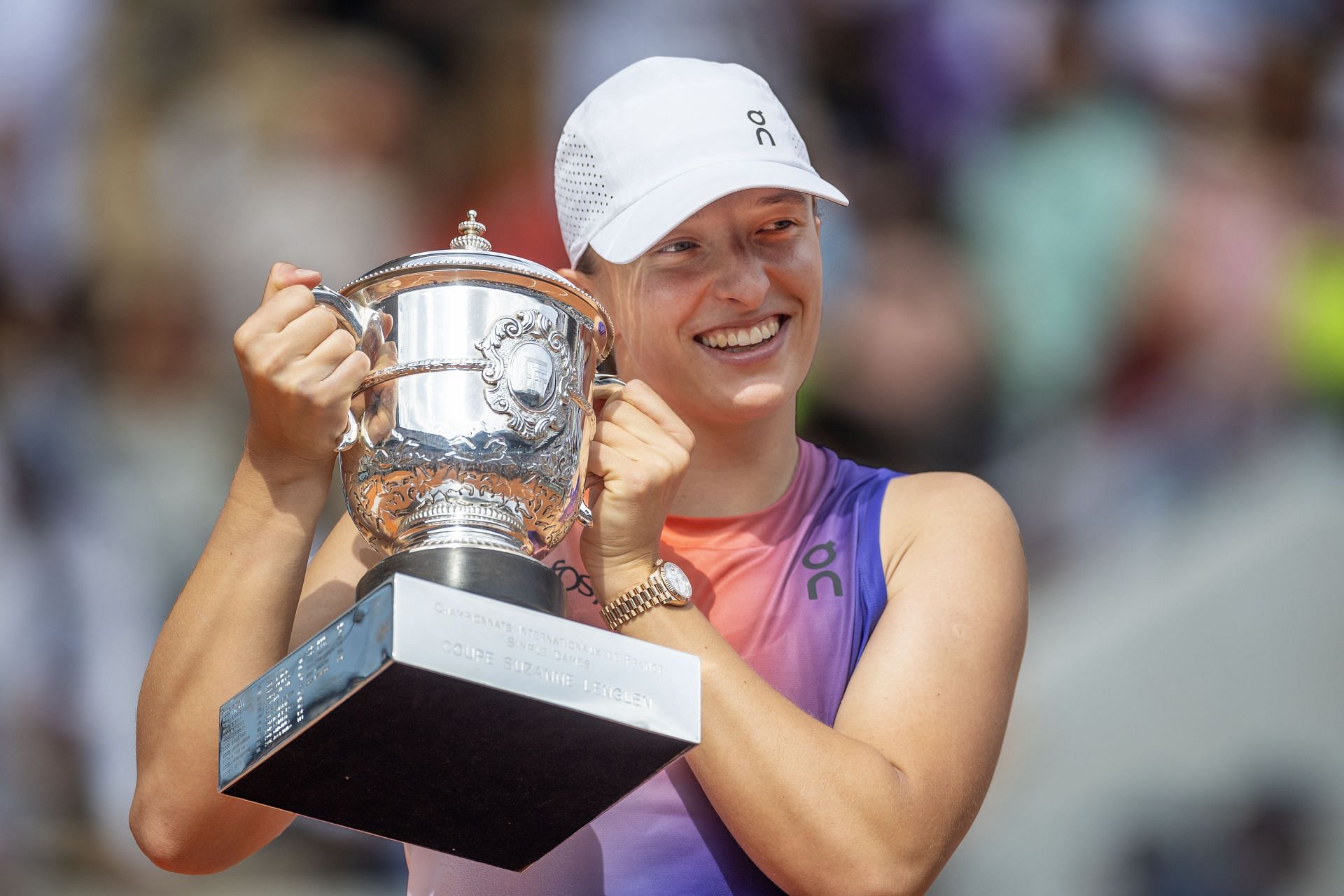 Iga Swiatek at the French Open 2024. (Photo: Getty)