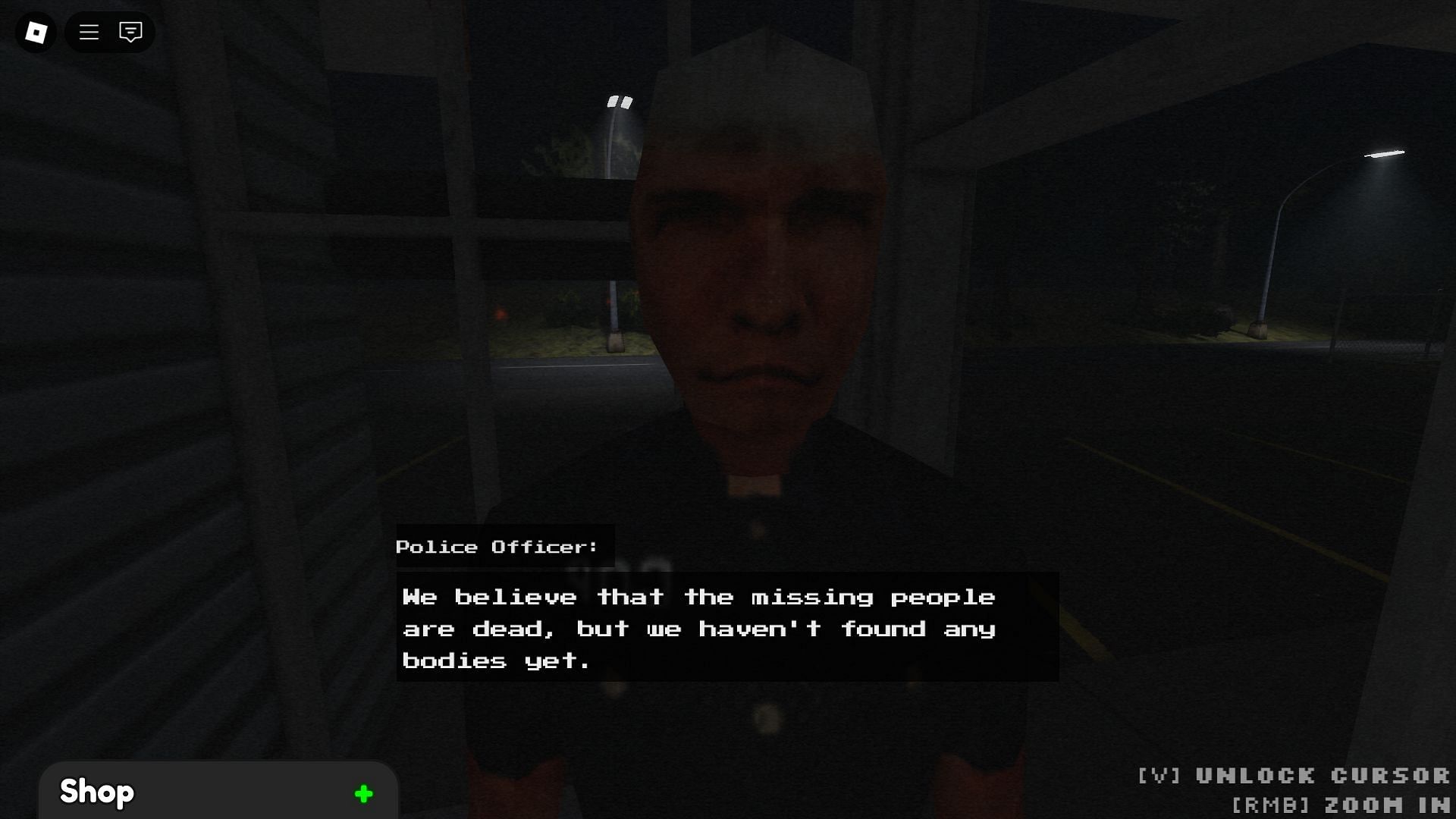 The officer will soon arrive in the Diner in Short Horror Games (Image via Roblox)