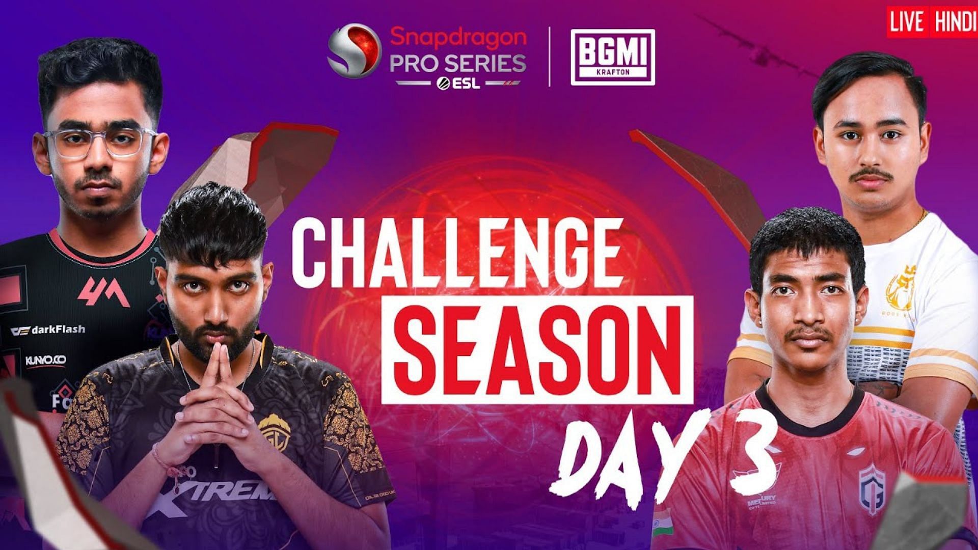 Day 3 of SPS Challenge Season was held on December 29 (Image via YouTube/ESL India)