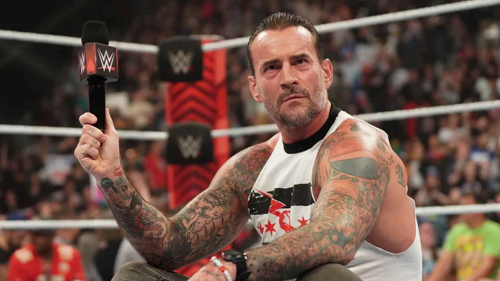 CM Punk performs on RAW [Photo credit: WWE.com]