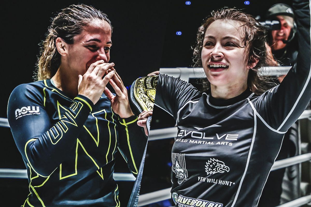 Mayssa Bastos (left) Danielle Kelly (right) [Photos via: ONE Championship]