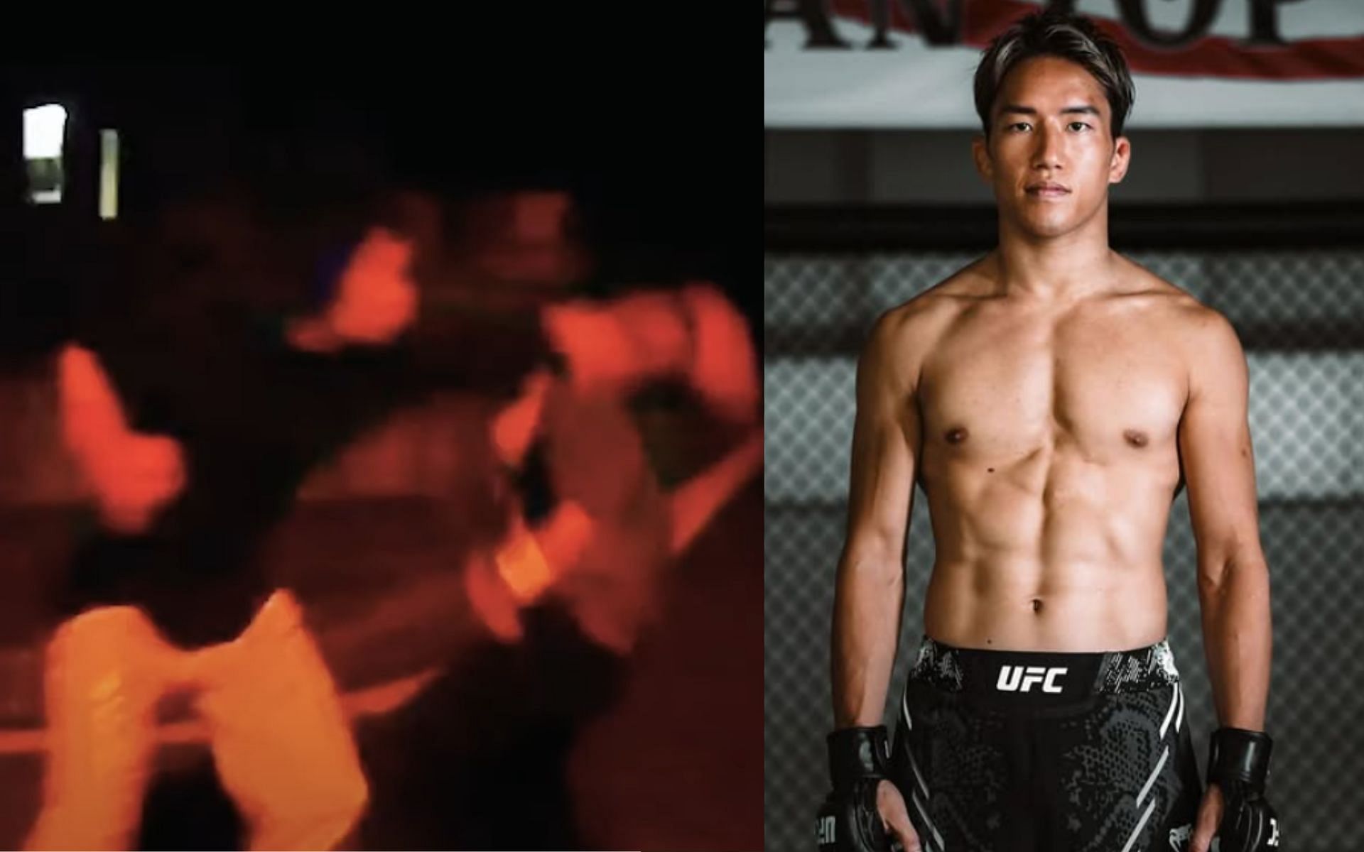 Kai Asakura (right) shares how him street fighting against his brother (left) pushed him to enter MMA [Images courtesy: @ufc on YouTube, @kai_asakura_ on Instagram]