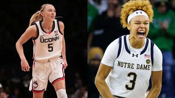 “Both these team gon mop the floor with South Carolina”: College hoops fans react in build up to Paige Bueckers' UConn vs Hannah Hidalgo’s Notre Dame