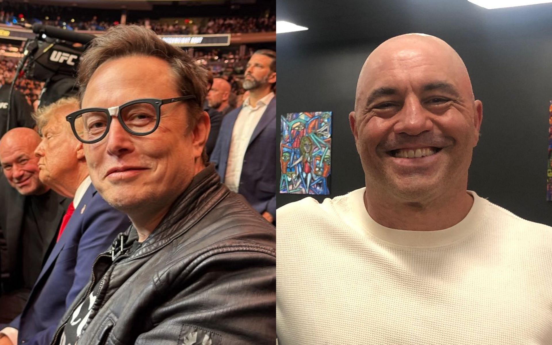 Elon Musk (left) and Joe Rogan (right). [Images courtesy: @elonmusk and @joerogan on Instagram]