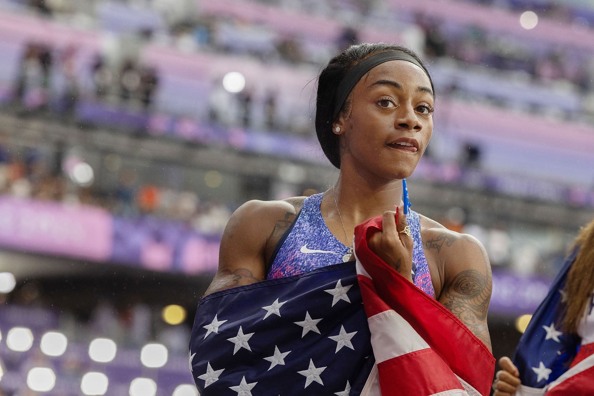 Athletics - Olympic Games Paris 2024: Sha&#039;Carri Richardson wins 4x100m relay (Source: Getty)