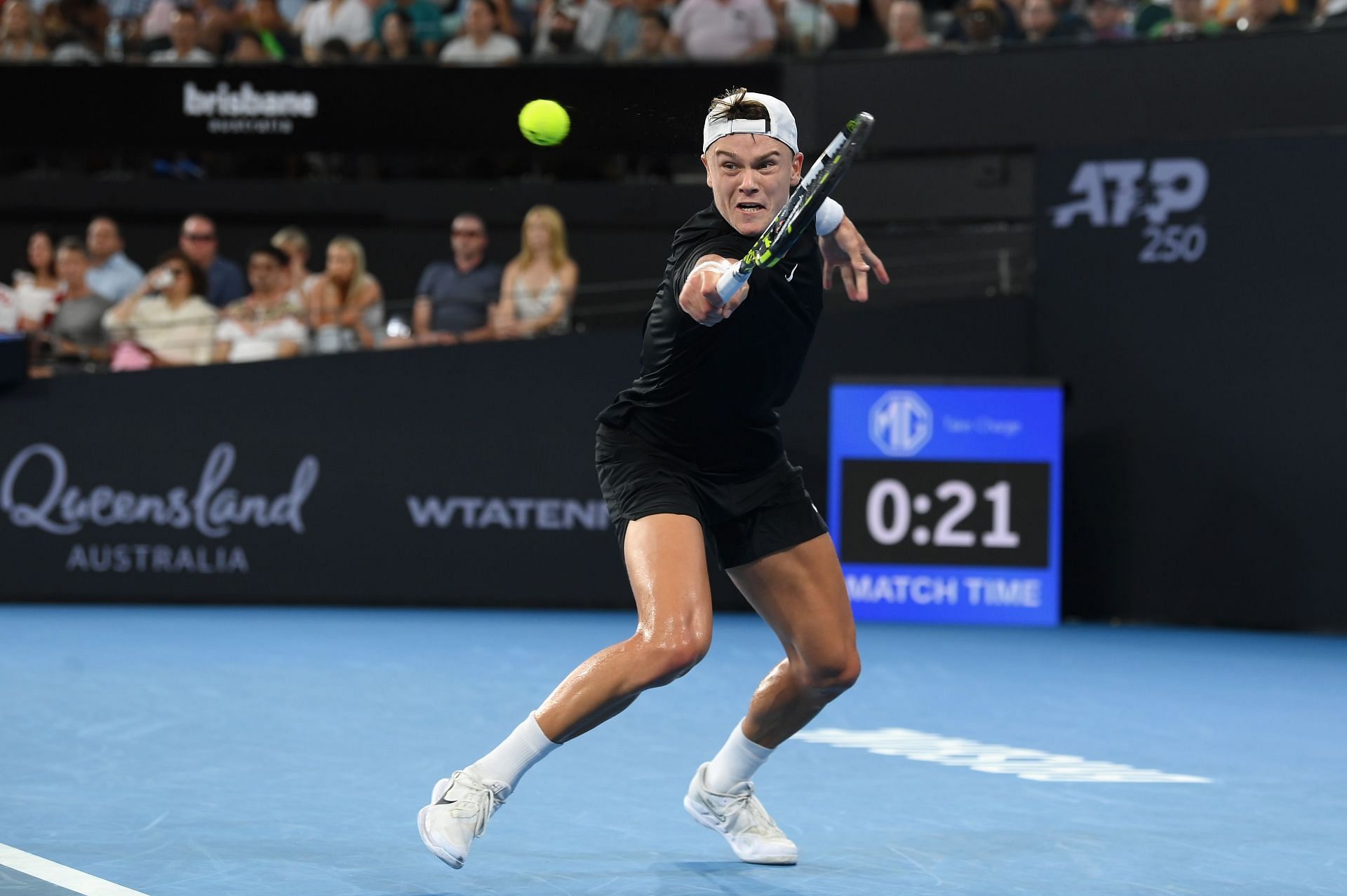 Holger Rune was beaten at the 2024 Brisbane International finals. (Source: Getty)