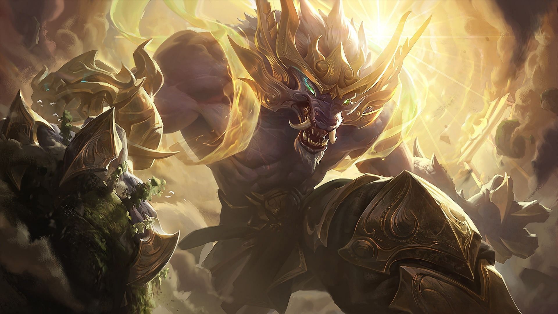 Lunar Guardian Warwick in League of Legends (Image via Riot Games)