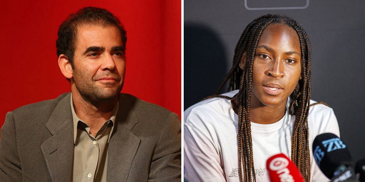 Pete Sampras (L) and Coco Gauff (R) [Image source: Getty]