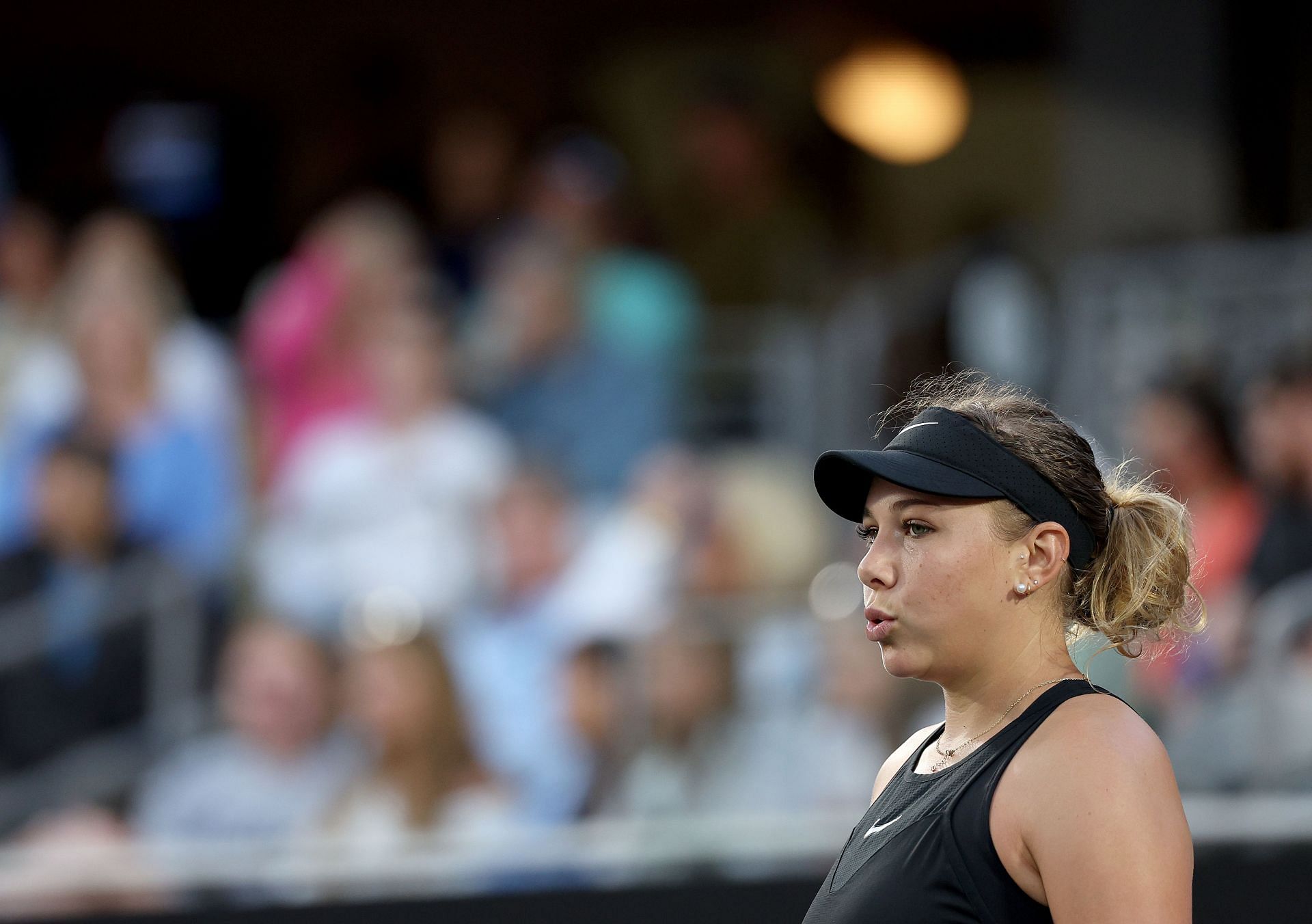 Amanda Anisimova at the WTA 500 Credit One Charelston Open 2024 - (Source: Getty)