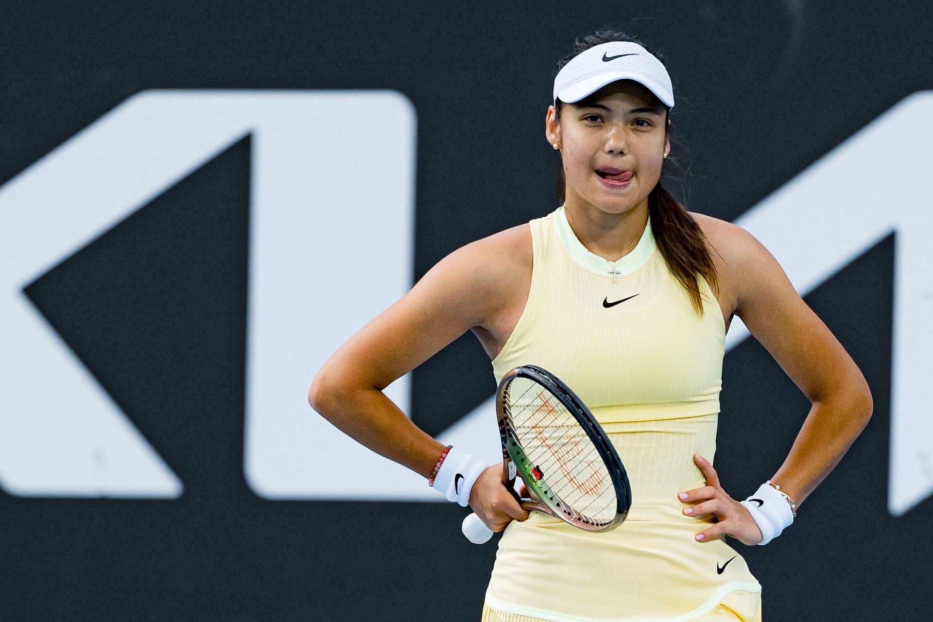 Emma Raducanu at the Australian Open 2024 (Photo: Getty)