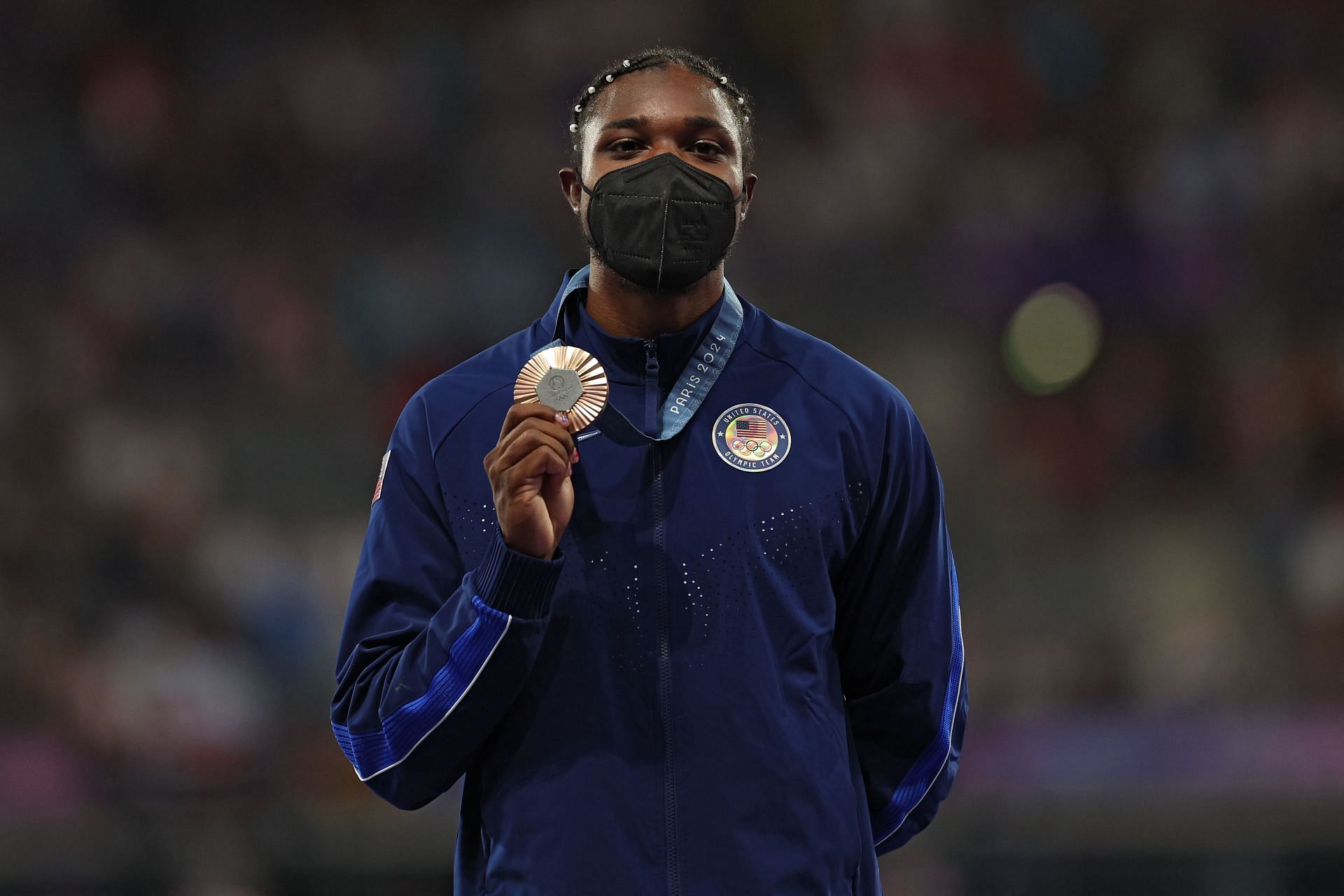 Athletics - Olympic Games Paris 2024: Noah Lyles with bronze medal (Source: Getty)