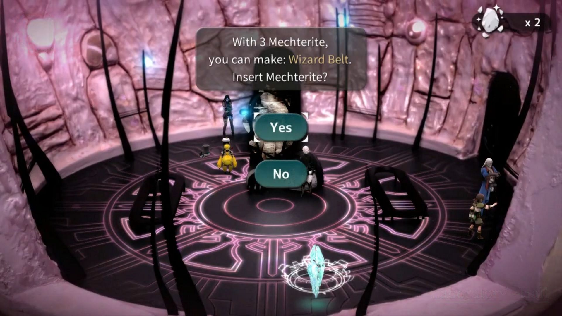 Deposit your Mechterite collection in this machine (Image via Mistwalker./Square Enix/YouTube @GIMSAJO)