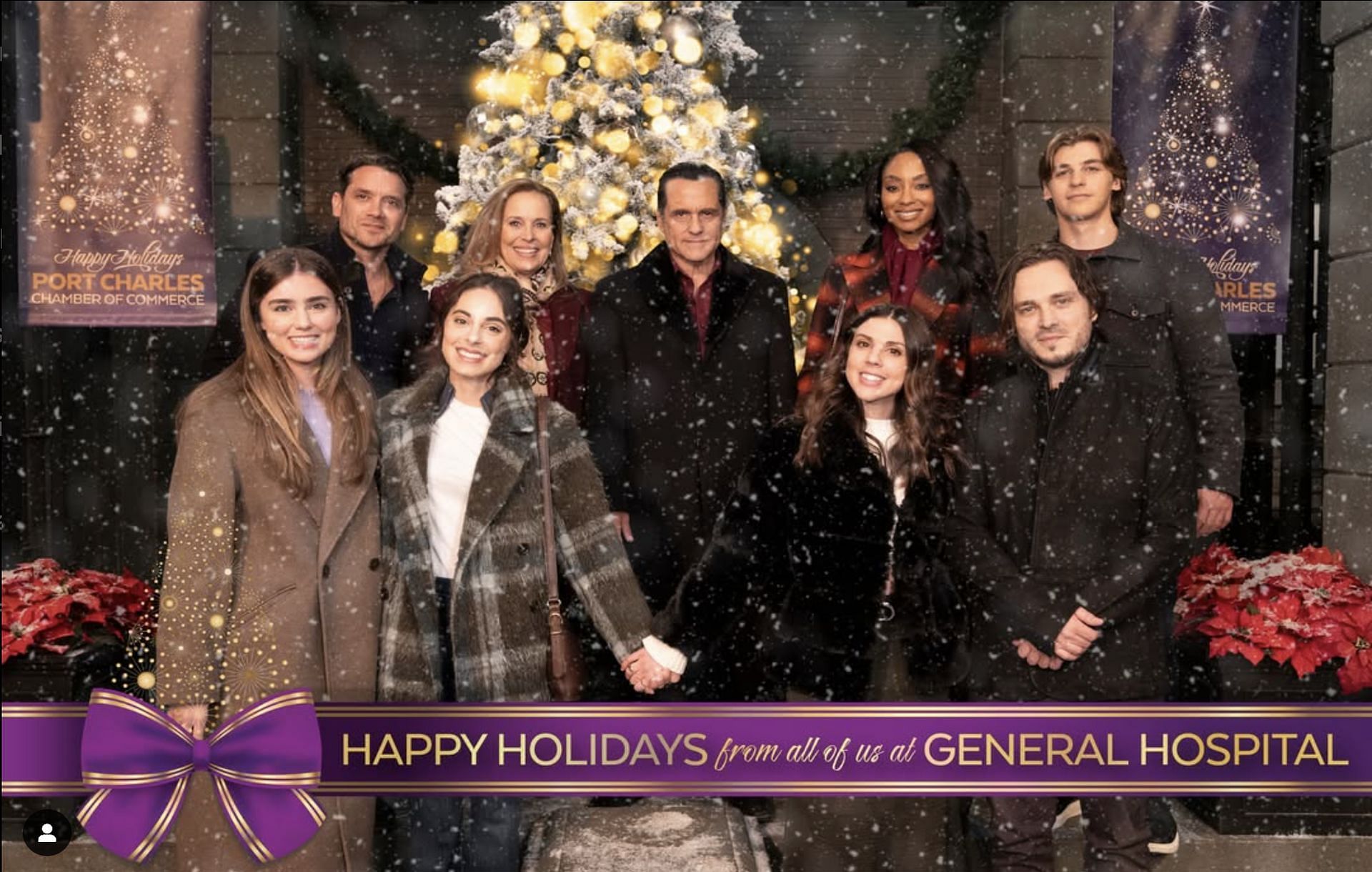 Braedyn Bruner with other cast members on General Hospital (Image via Instagram/@generalhospitalabc)