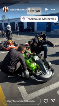 Samantha's Instagram story (December 8)