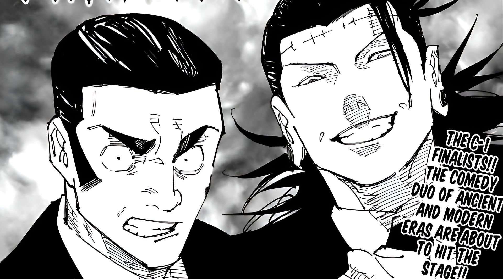 Takaba and Kenjaku as seen in the manga (Image via Gege Akutami/Shueisha)