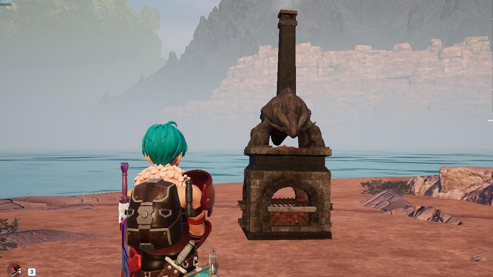 Multiple Pals can cook using the Large-Scale Stone Oven (Image via Pocketpair)