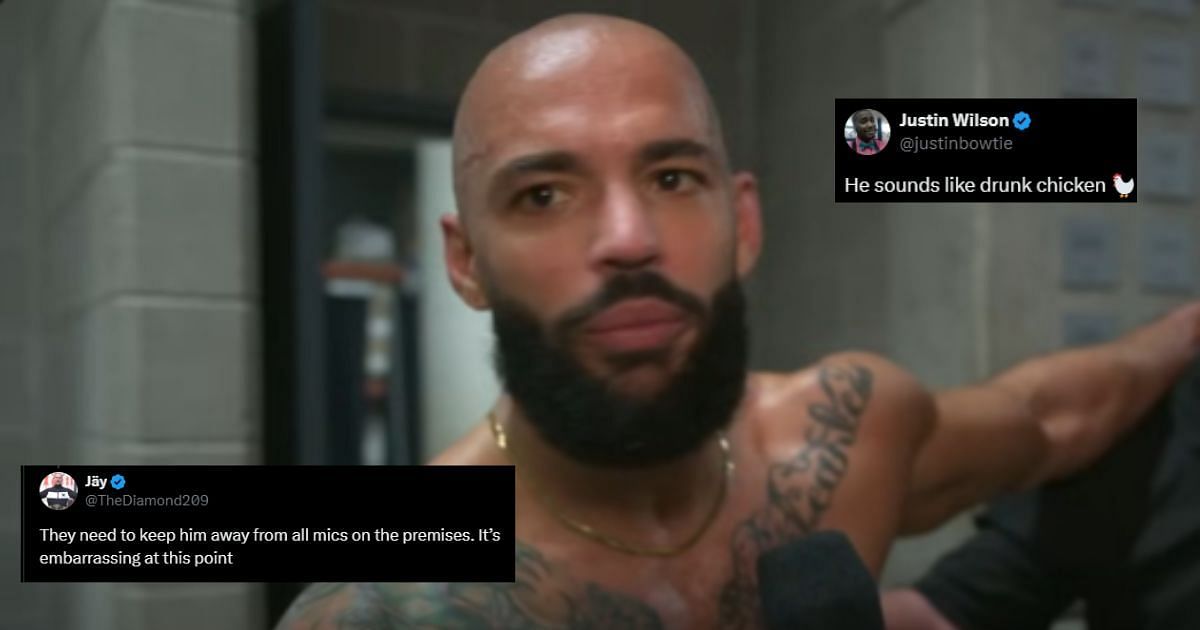 Ricochet gets trolled by fans [Source: X/Twitter and WWE YouTube]