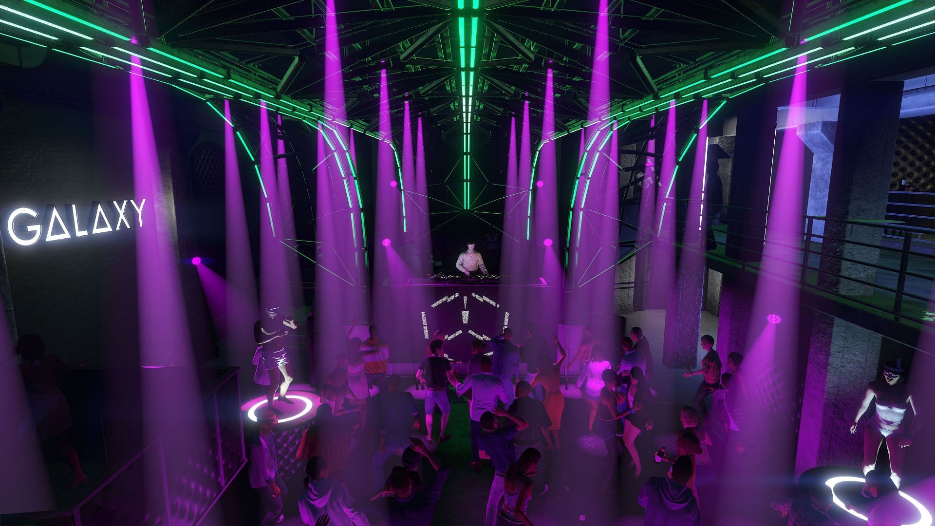 Nightclub interiors can be customized to an extent (Image via Rockstar Games)