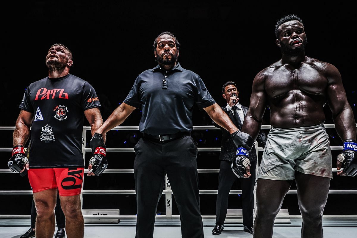 Anatoly Malykhin (left) and Reug Reug (R)  | Image by ONE Championship