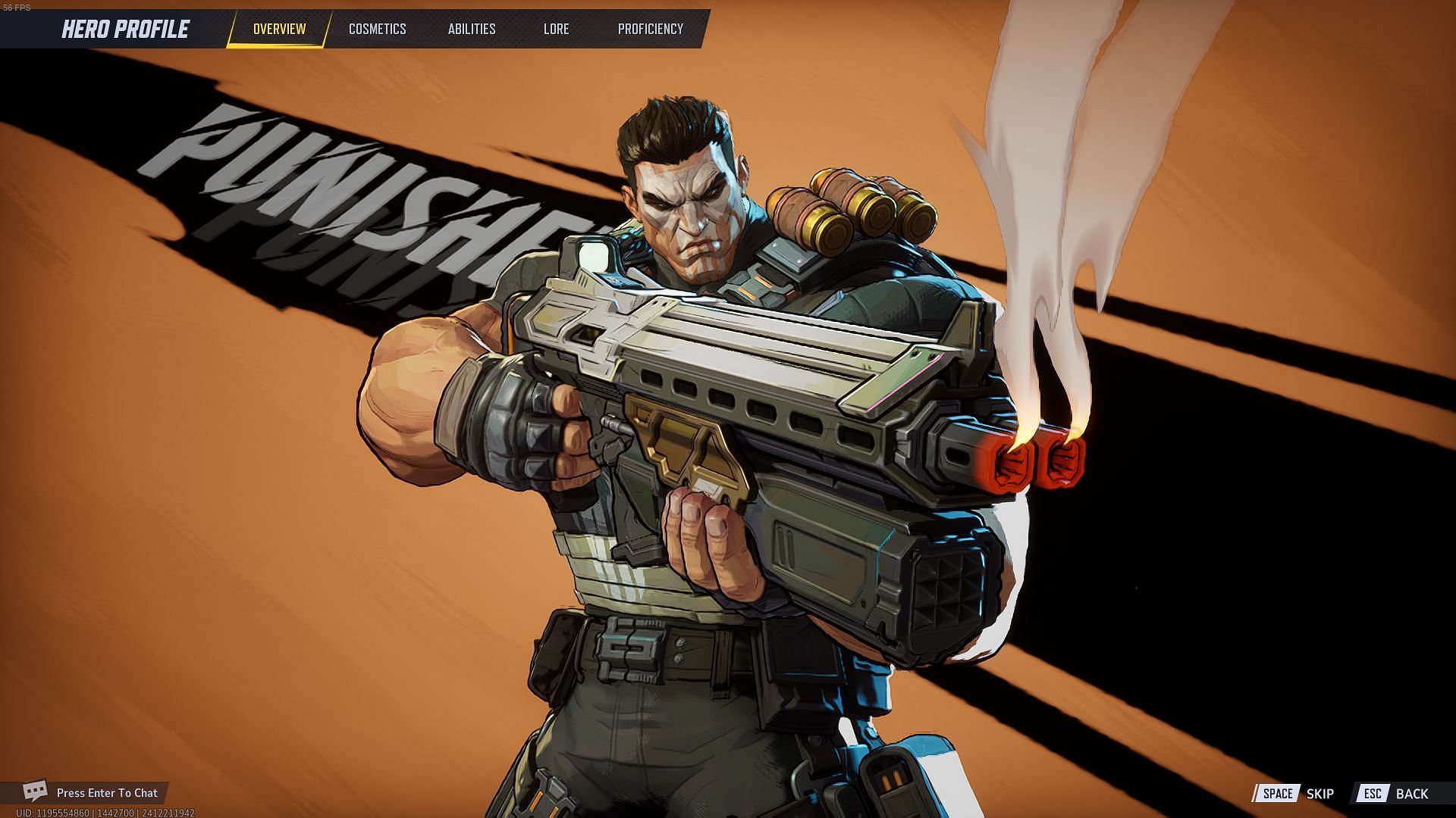 The Punisher in Heroes tab (Image via NetEase Games)