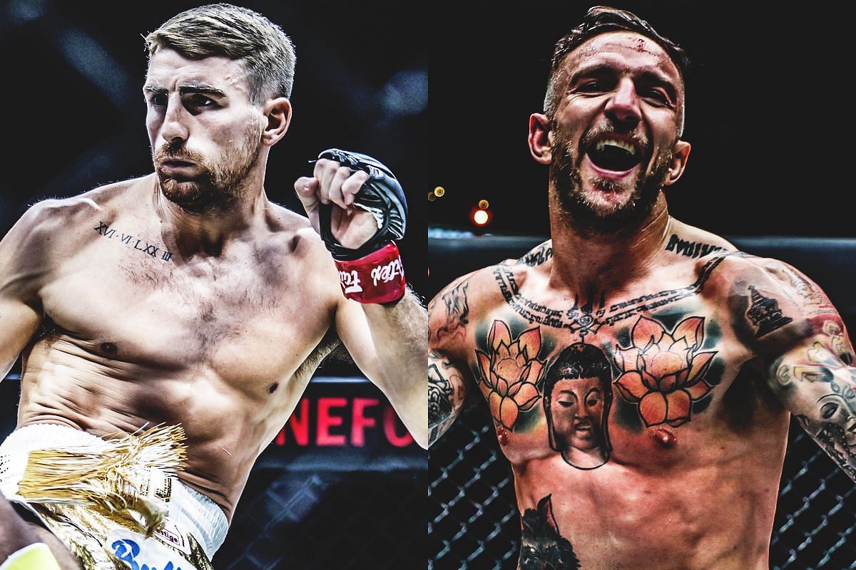 Jonathan Haggerty (left) Liam Harrison (right) [Photos via: ONE Championship]