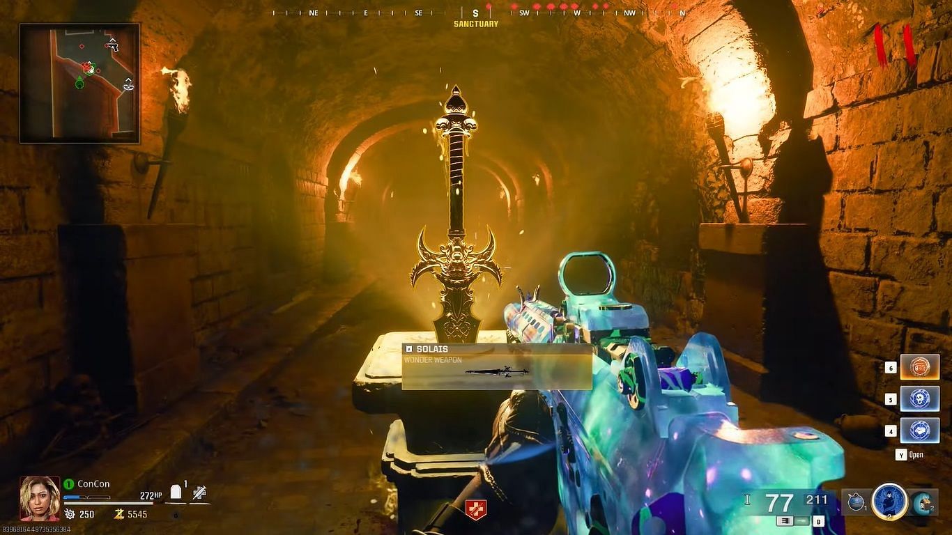 Lion Light sword in Citadelle des Morts Black Ops 6 Zombies guide(Image via Activision || Youtube/@ConCon)