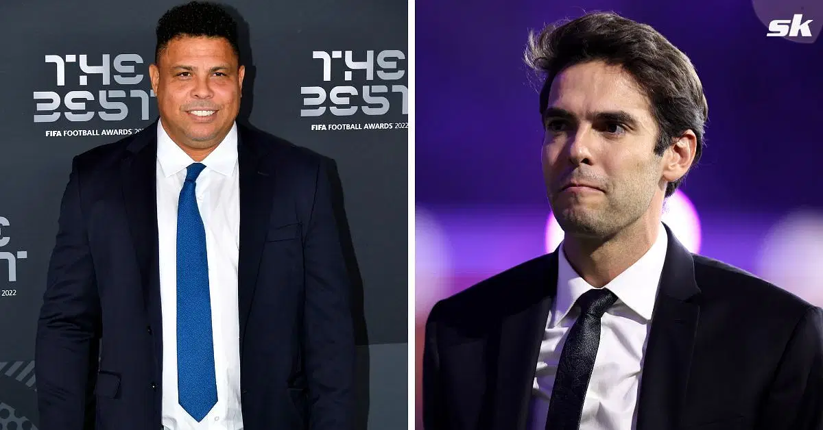 Real Madrid legends Ronaldo Nazario and Kaka