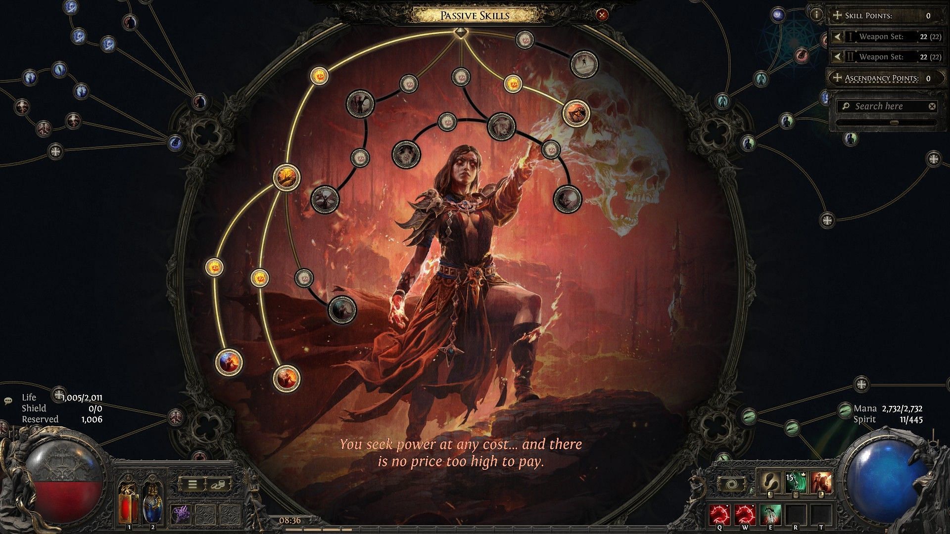 Ascendancy for Witch, Infernalist (Image via GGG)