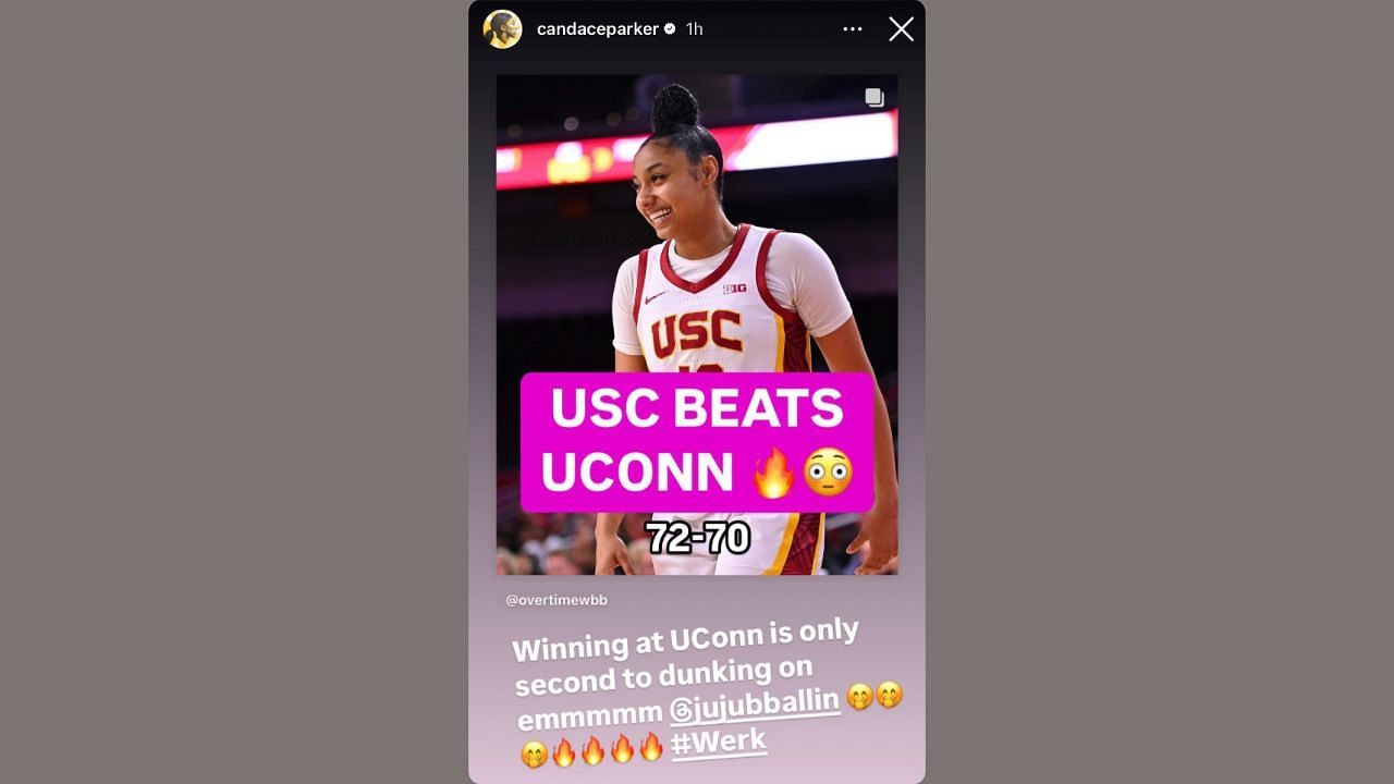 Candace Parker IG Story - Image via IG Story/@candaceparker