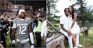 Travis Hunter drops stylish game day carousel with fiancée Leanna Lenee after Colorado's massive shutout win