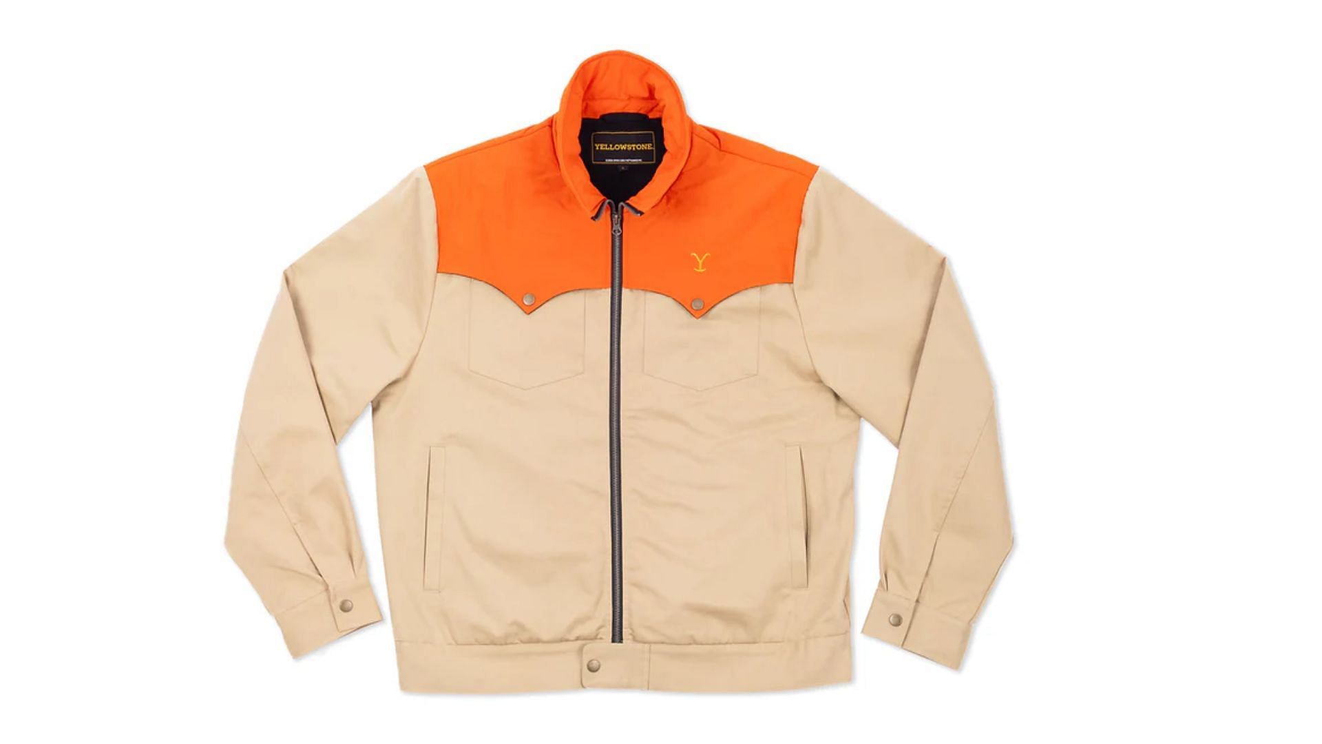 John Dutton Colorblock Panel Heavy Duty Jacket (Image via yellowstonetvshop.com)