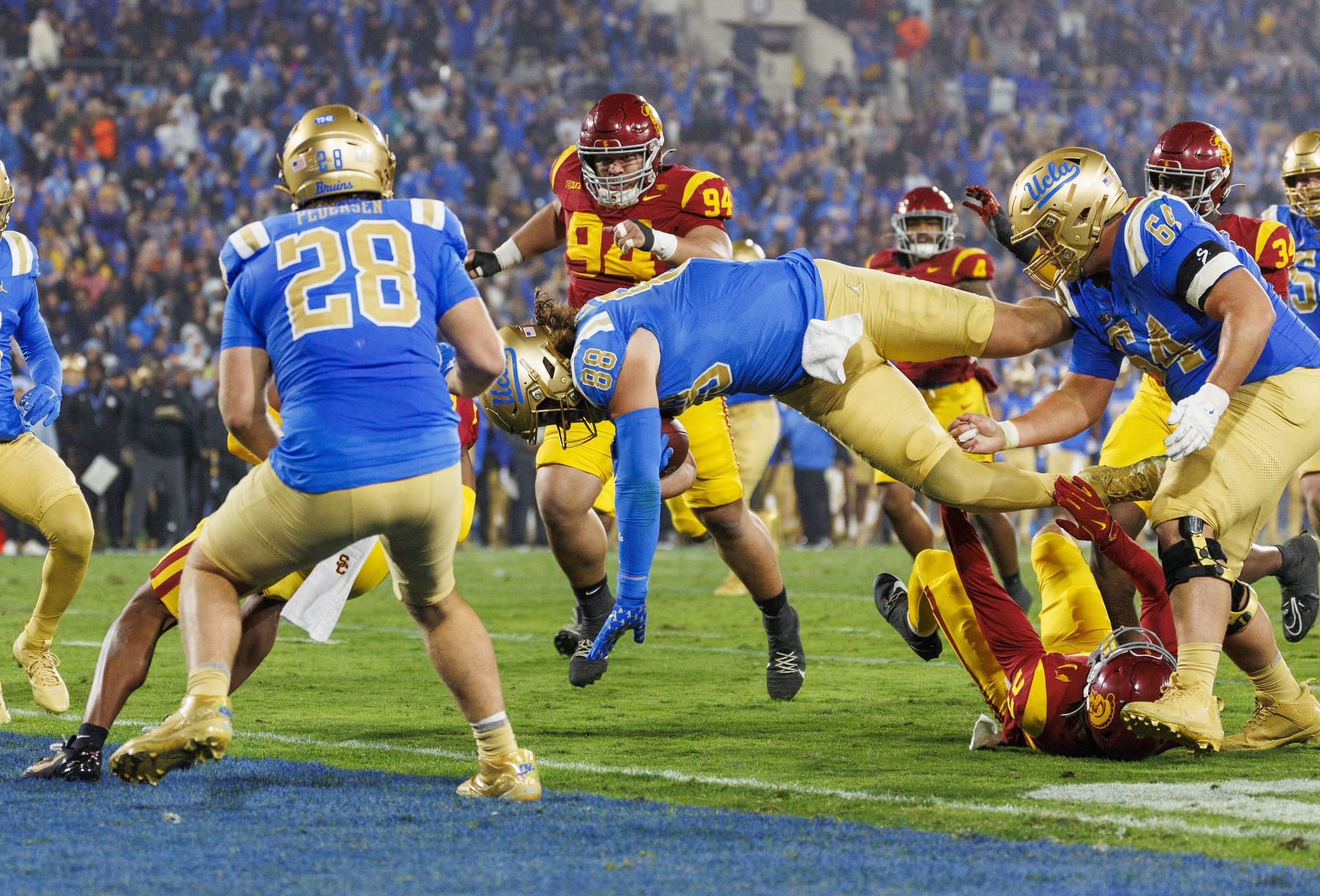 USC vs UCLA in Pasadena, CA.